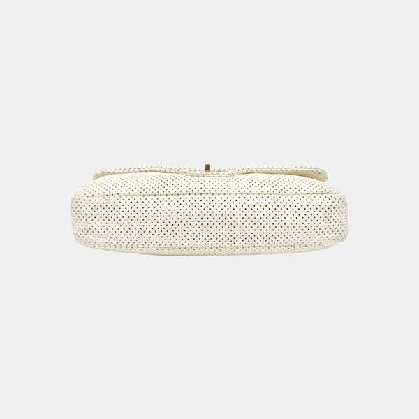 Lambskin Shoulder Bag White