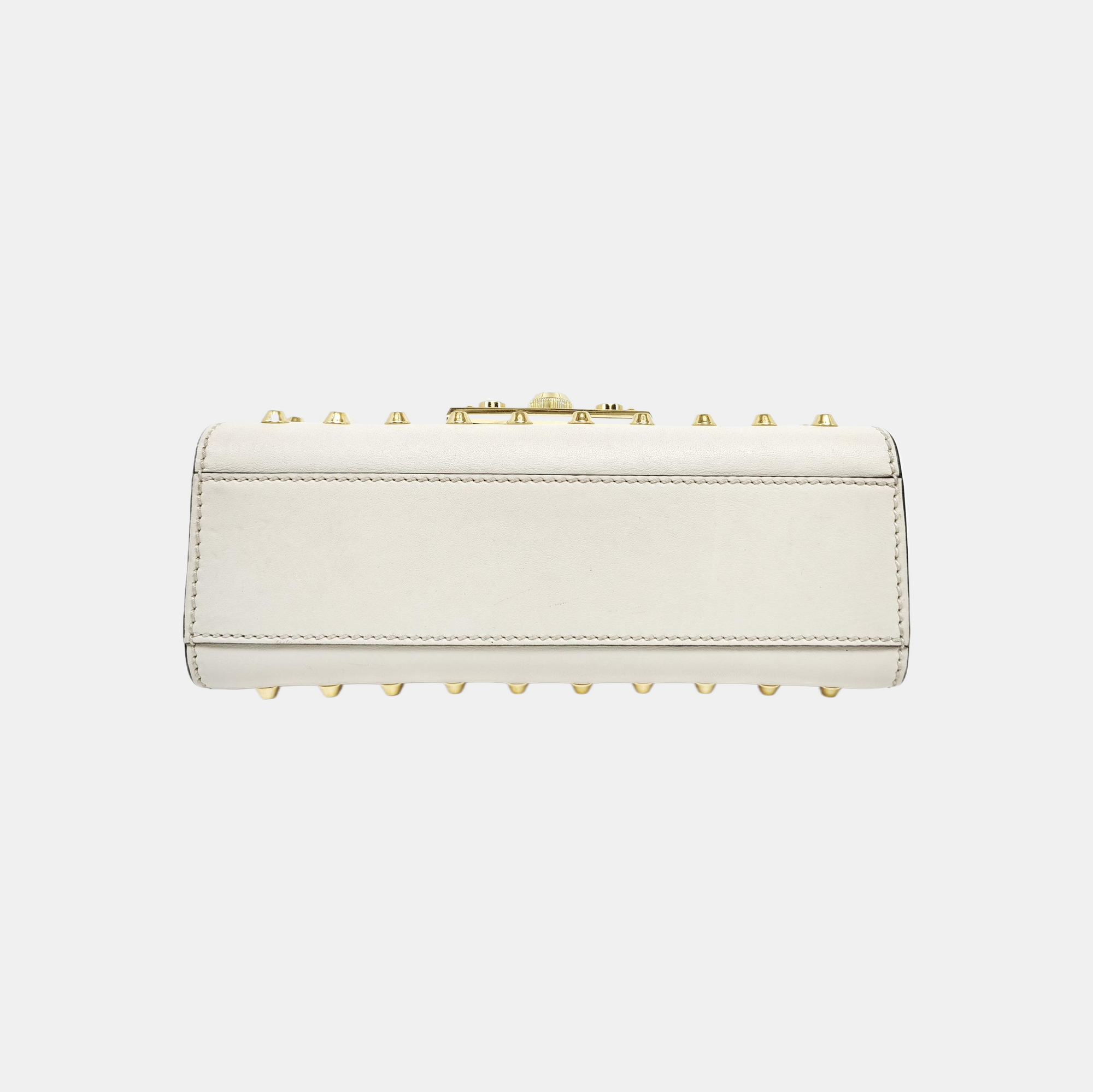 Authenticated pre-owned  Padlock Small Calfskin White - Shoulder Bag at Looply
