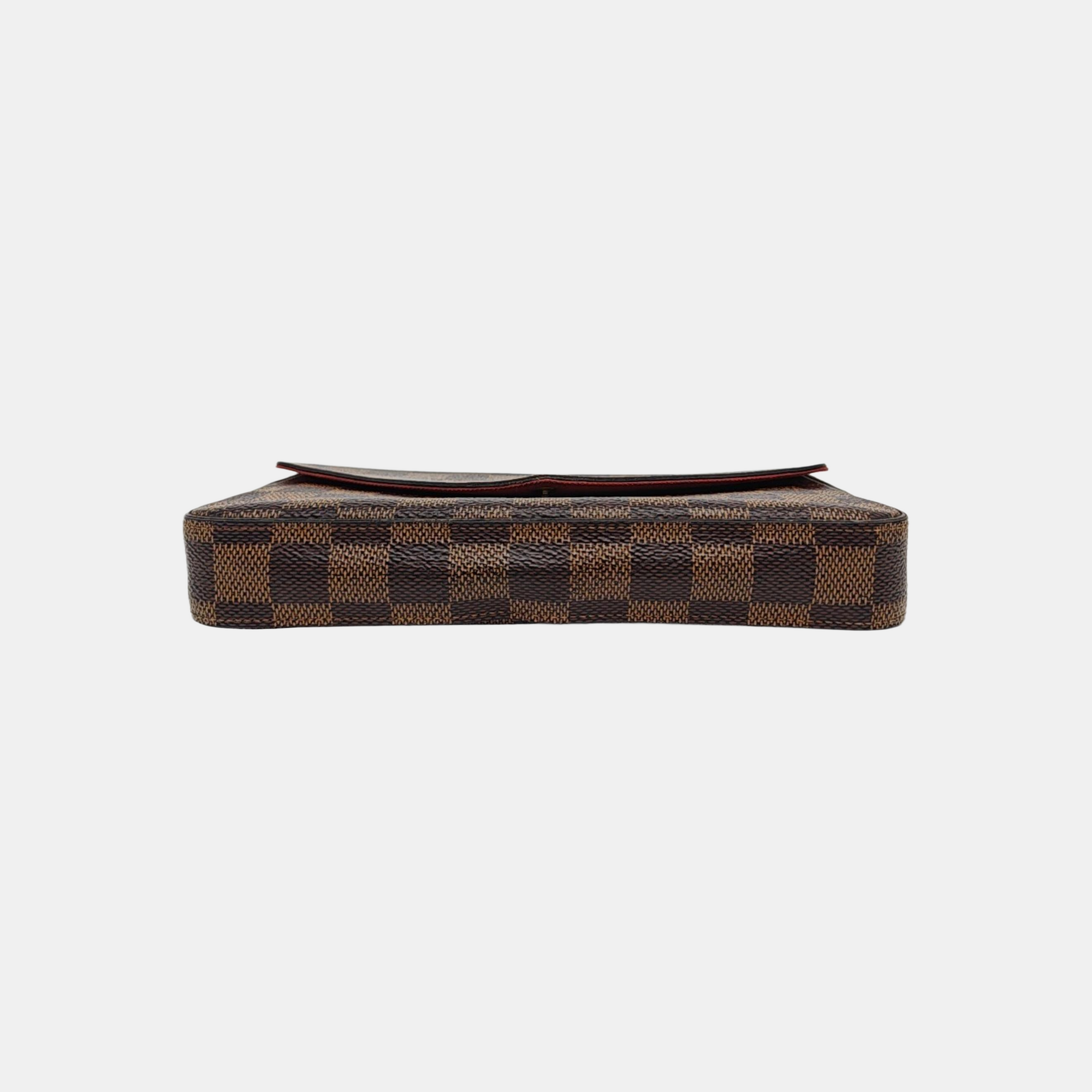 FÉLICIE Damier Ebene Coated Canvas Brown
