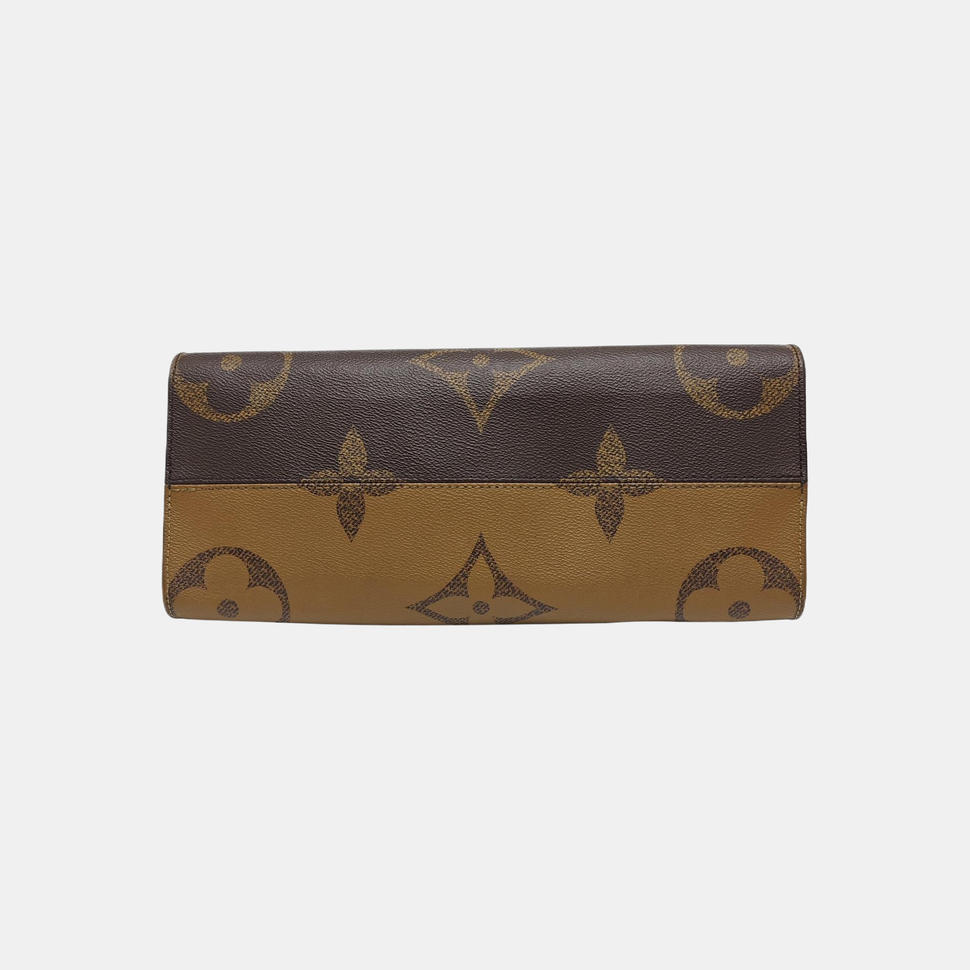 ONTHEGO MM Monogram Coated Canvas Brown