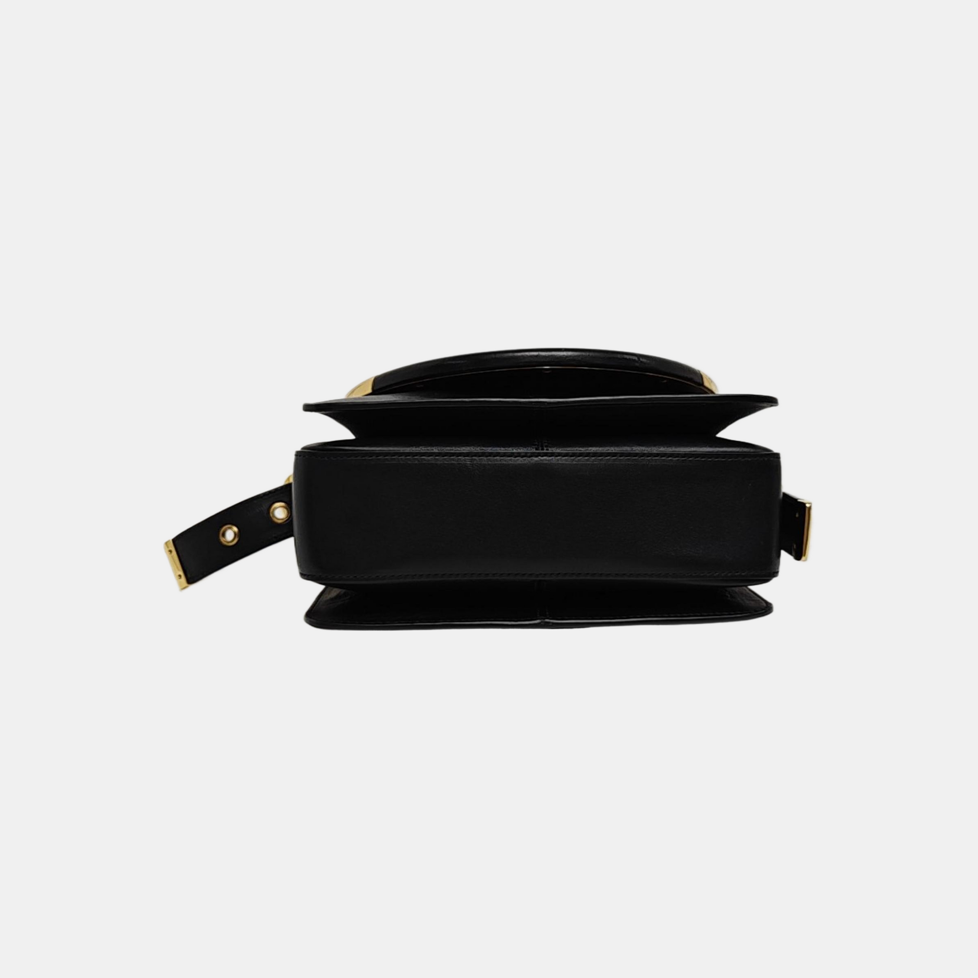 Calfskin Shoulder Bag Black