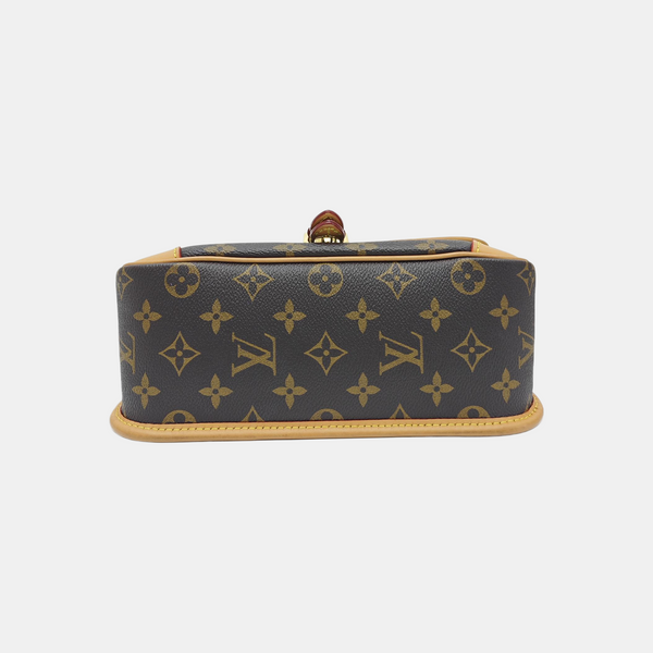 DIANE Monogram Coated Canvas Brown