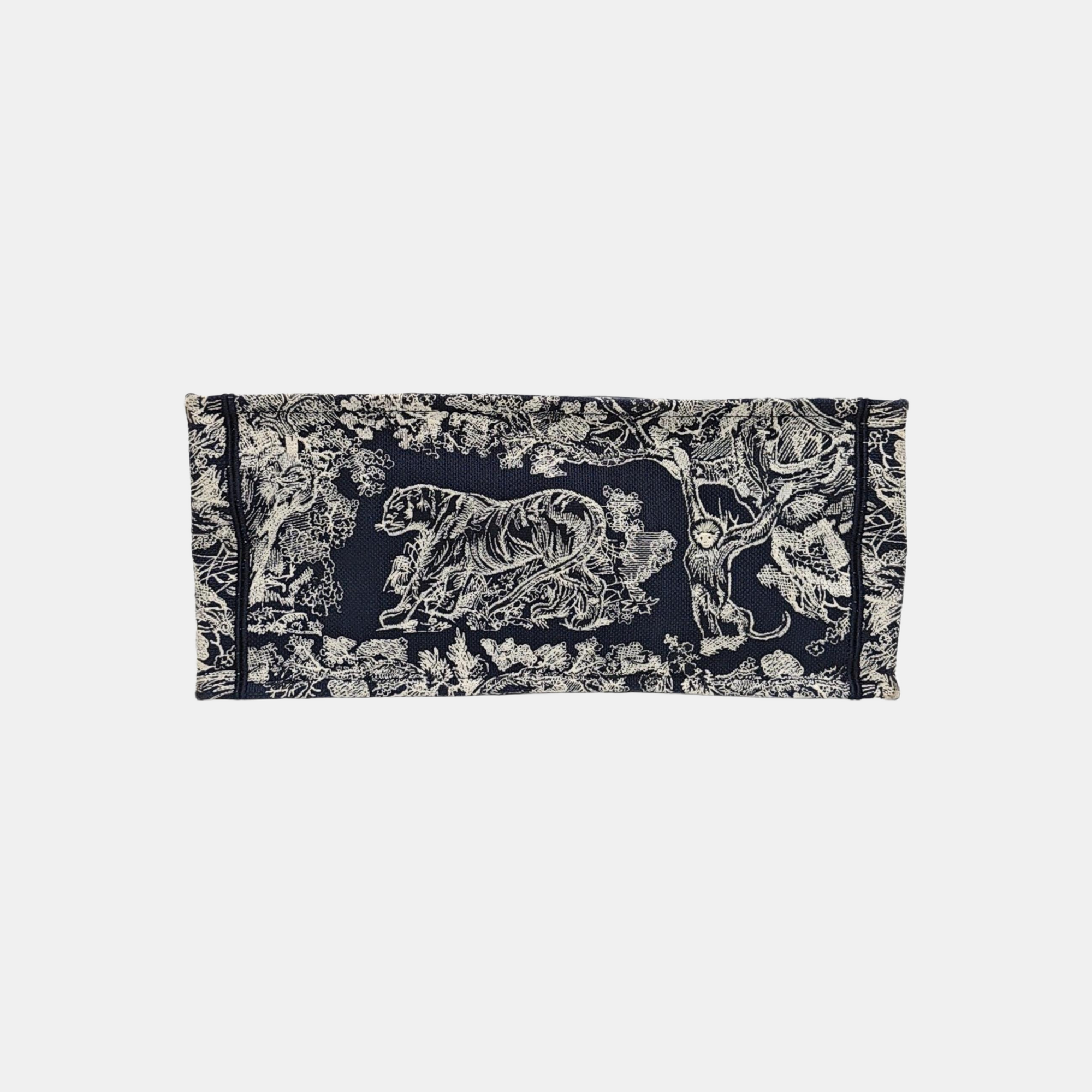 Bolso de mano grande de lona azul