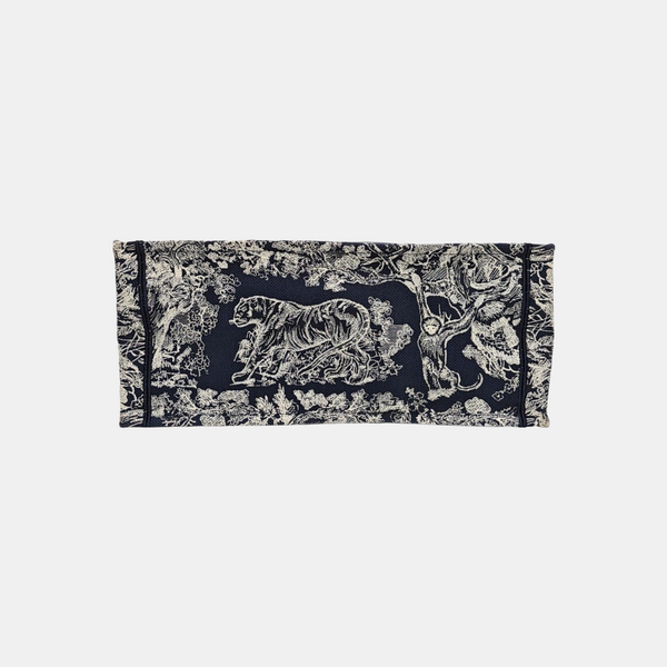 Bolso de mano grande de lona azul