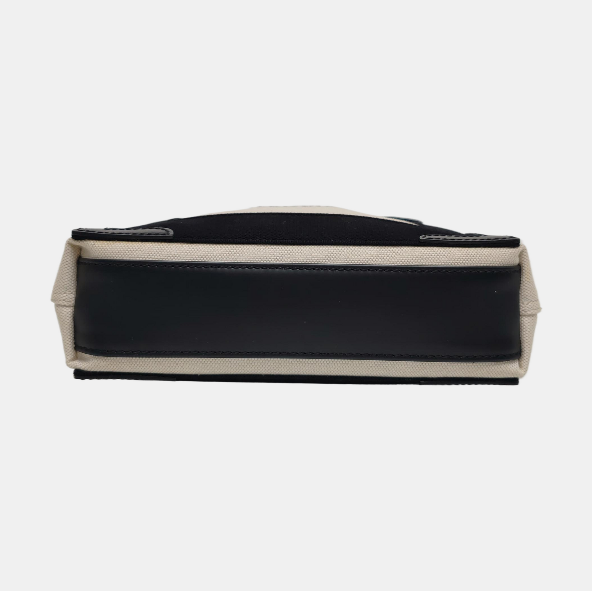 Navy Mini Canvas White