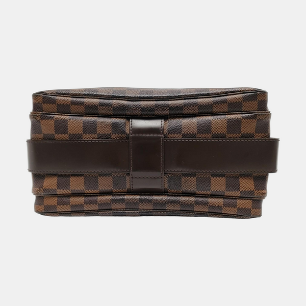 NAVIGLIO MM Damier Ebene Coated Canvas Brown