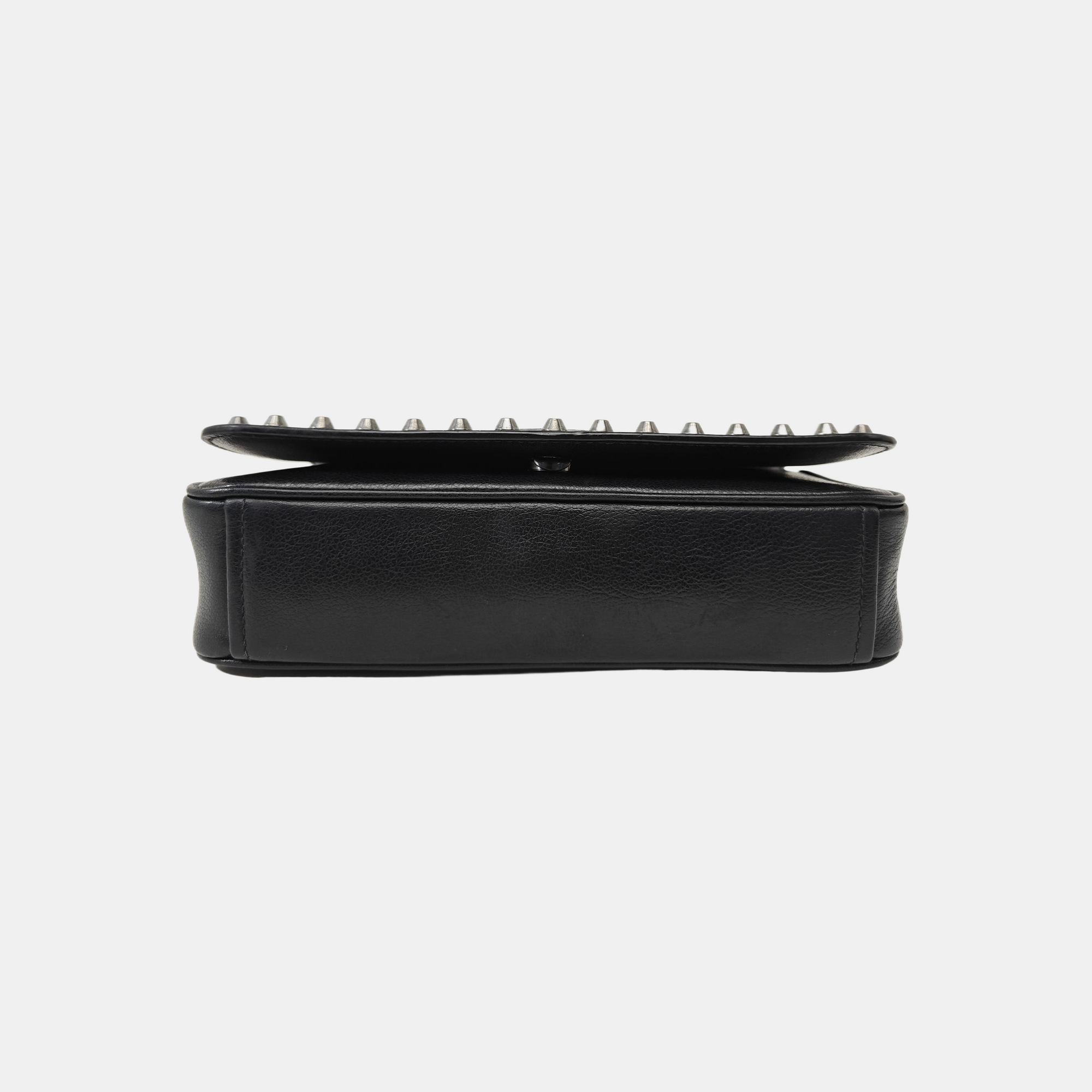 Calfskin Shoulder Bag Black
