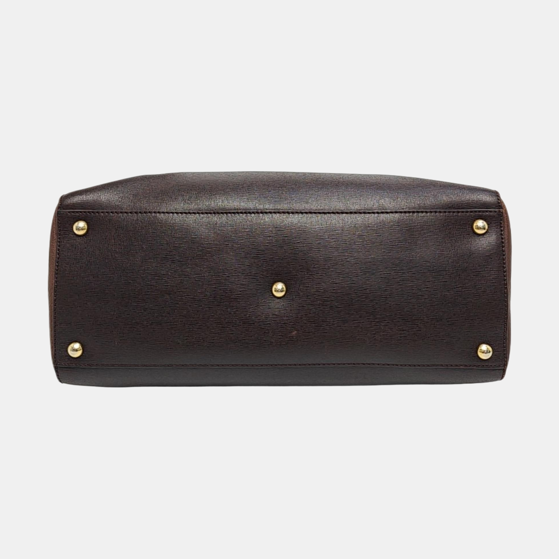 2 Jours Medium Calfskin Brown
