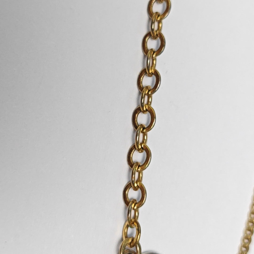 Petit CD Metal Gold Necklace