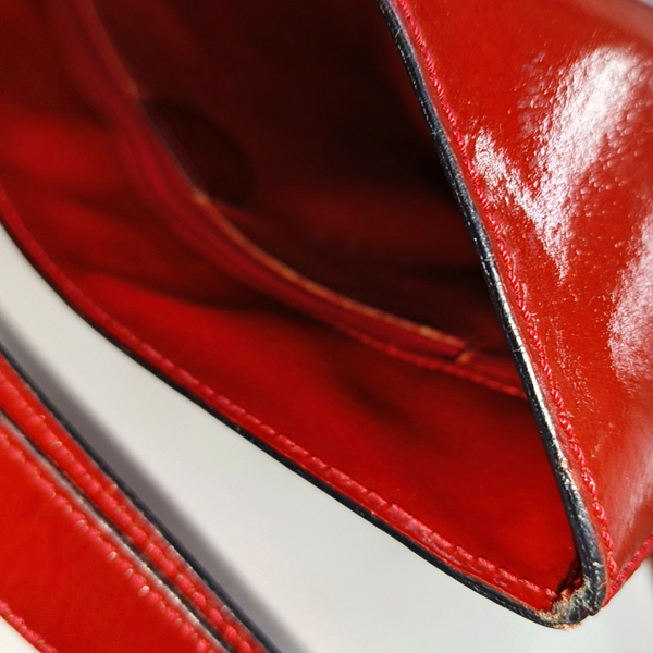 Calfskin Bucket Bag Red