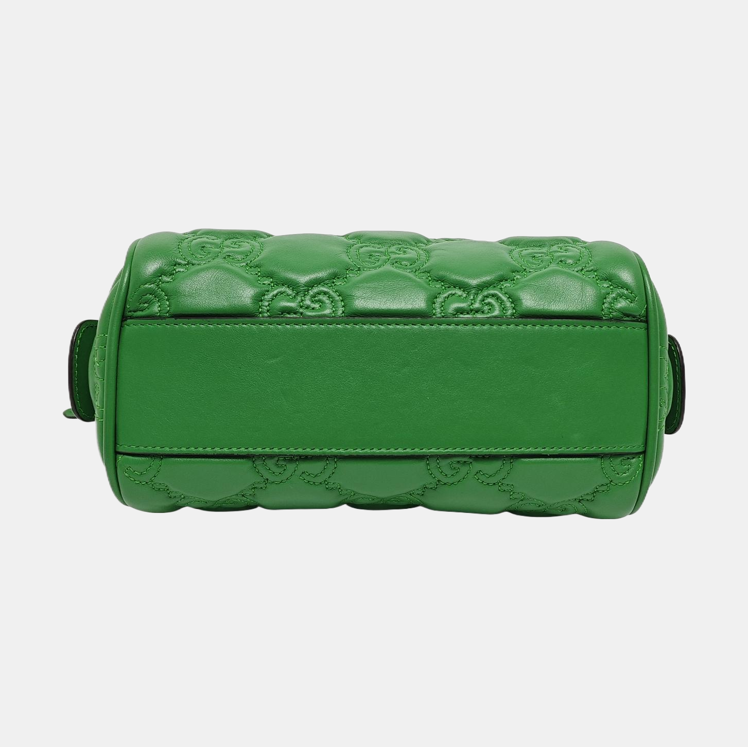 GG Matelassé Mini Monogram Leather Green