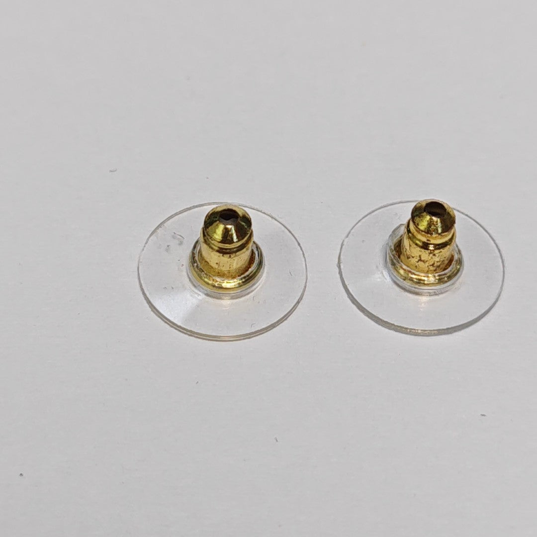 CC Logo Metal Gold Earrings
