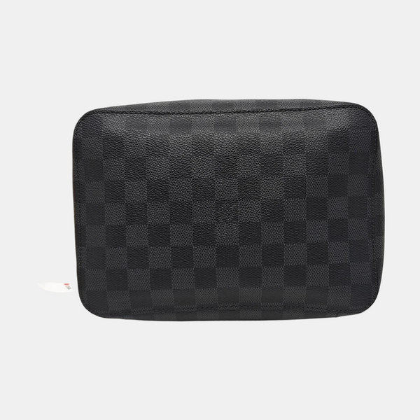 CUBE DE RANGEMENT MM Damier Graphite Coated Canvas Gray