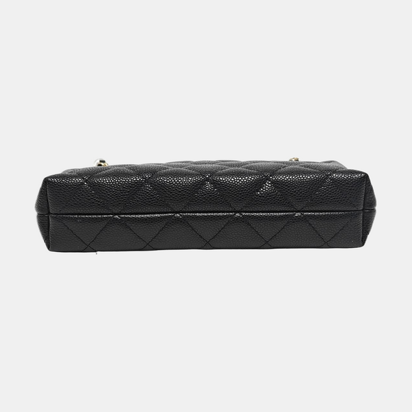 Quilted Grained Calfskin Black