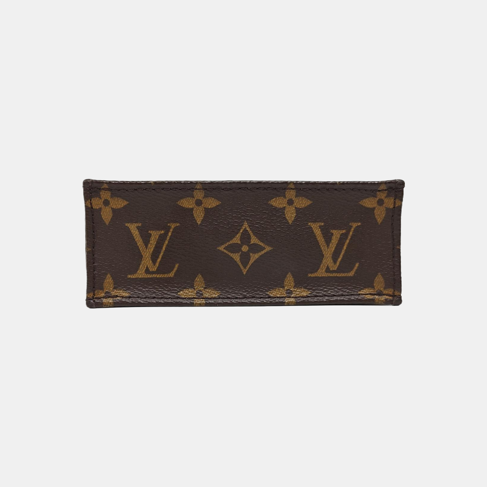SAC PLAT Mini Monogram Coated Canvas Brown