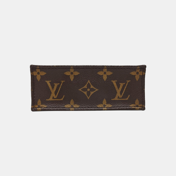 SAC PLAT Mini Monogram Coated Canvas Brown