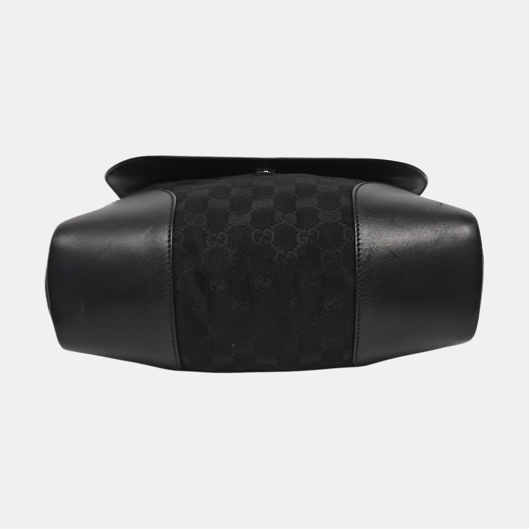 Monogram Canvas Shoulder Bag Black