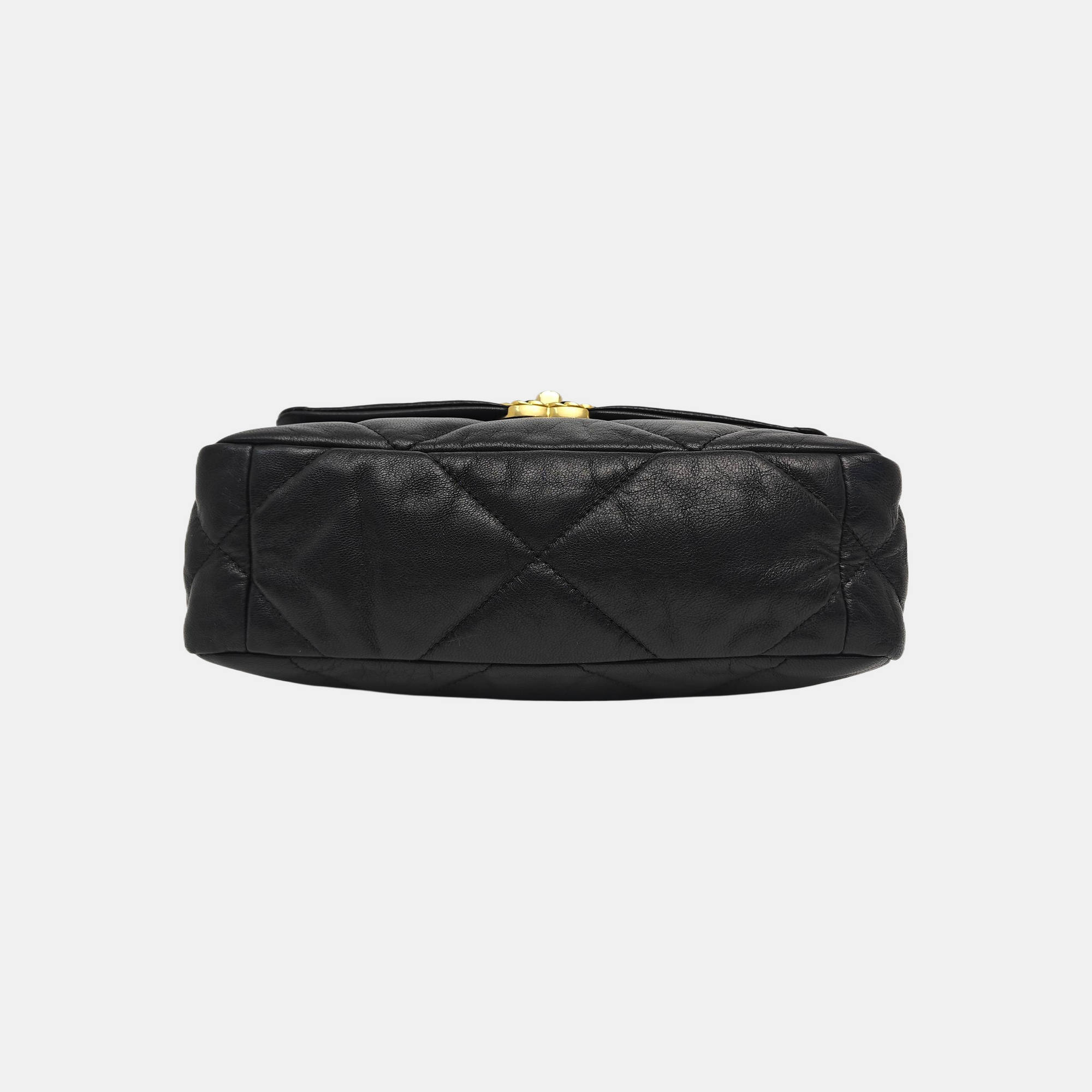 CHANEL 19 Small Quilted Lambskin Black