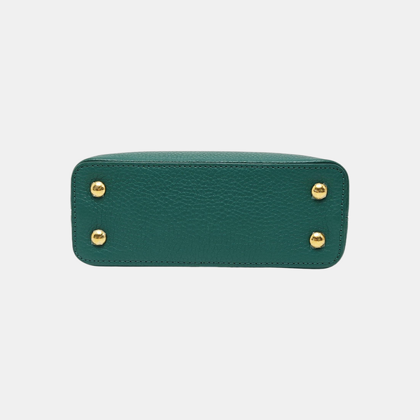 Authenticated pre-owned  CAPUCINES Mini Calfskin Green - Shoulder Bag at Looply