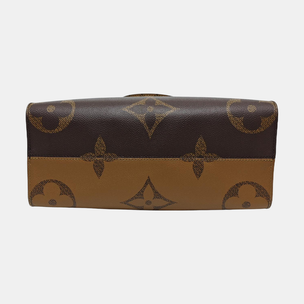 ONTHEGO MM Monogram Coated Canvas Brown