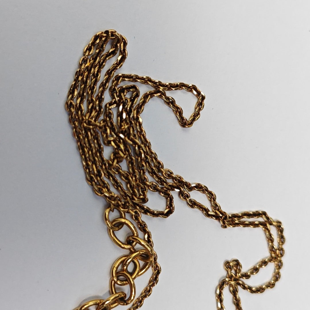 LV &amp; ME Brass Gold Necklace