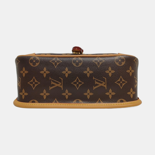 DIANE Monogram Coated Canvas Brown