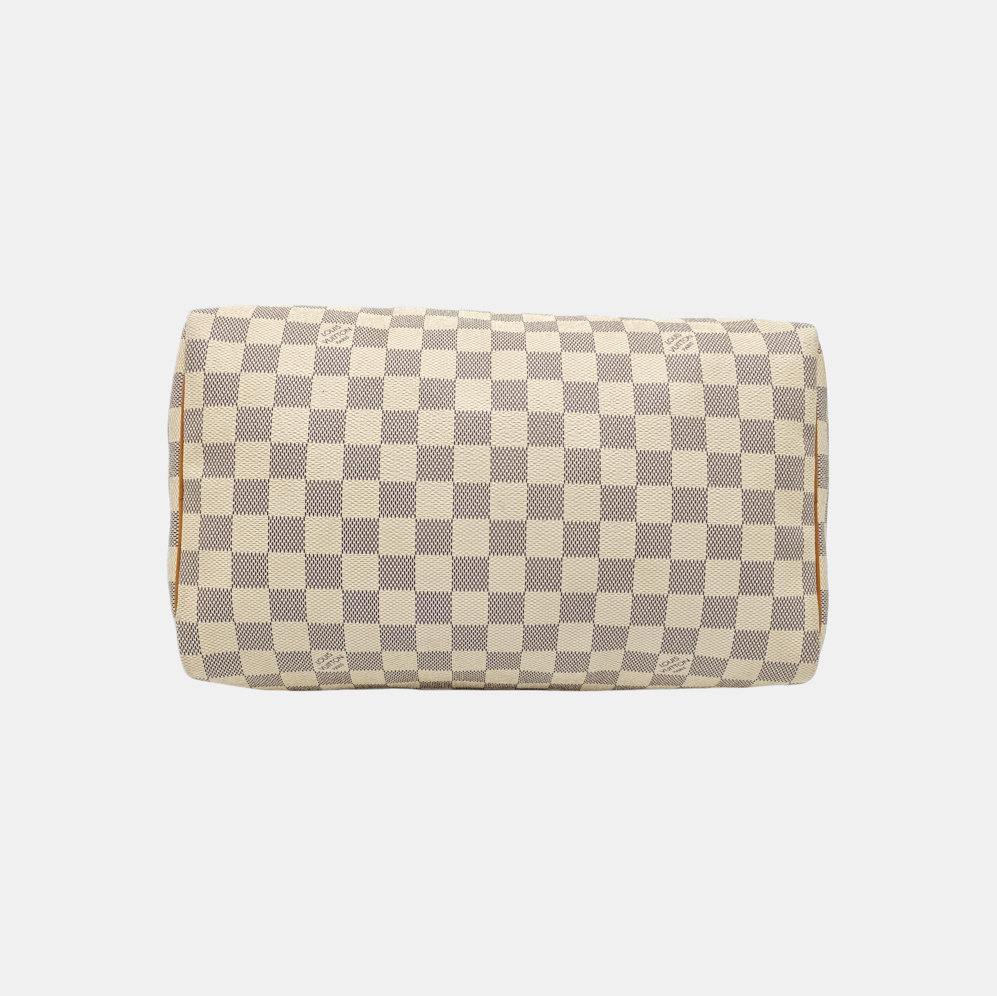 SPEEDY 30 Damier Azur Coated Canvas White