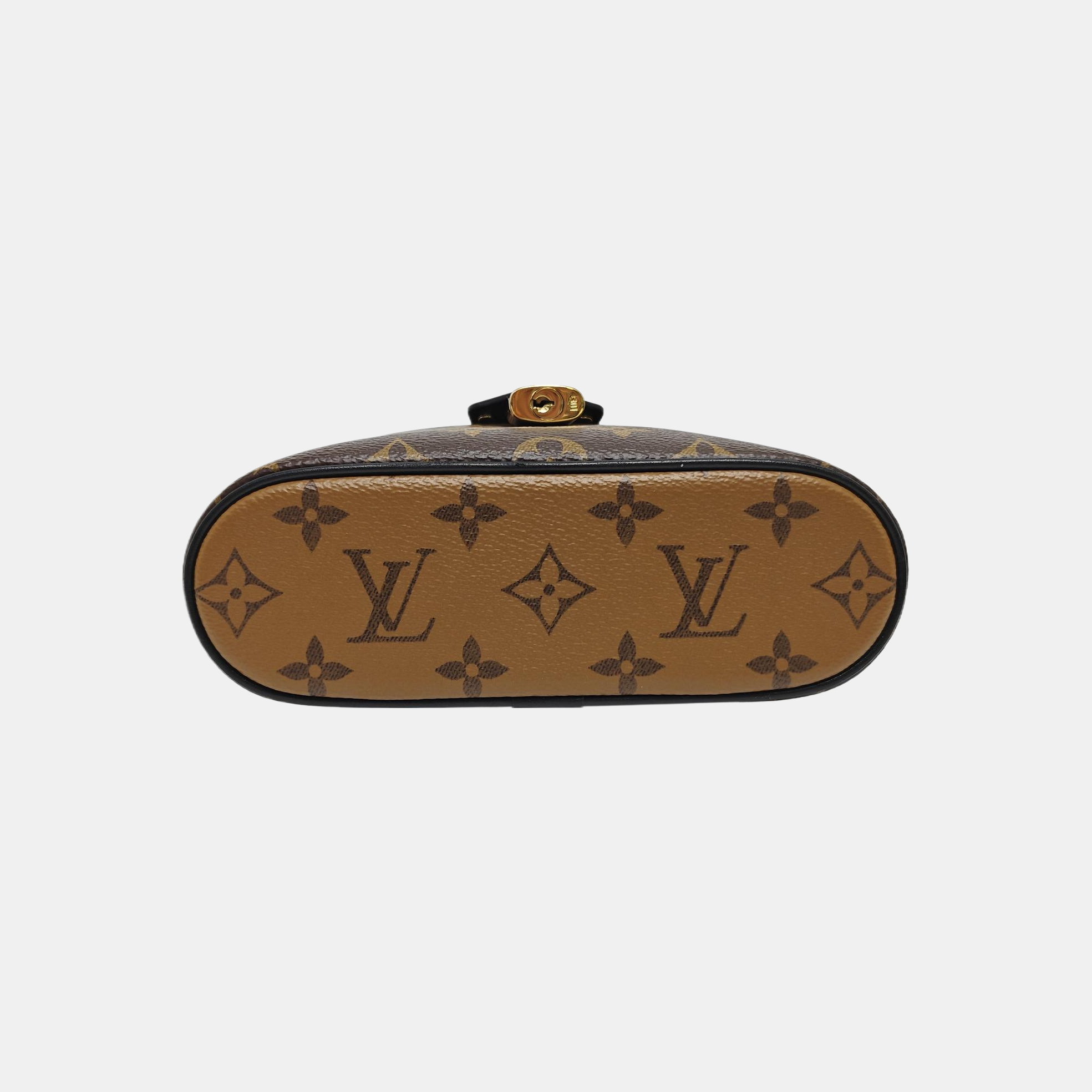 Vanity Chain Pouch Monogram Coated Canvas Brown
