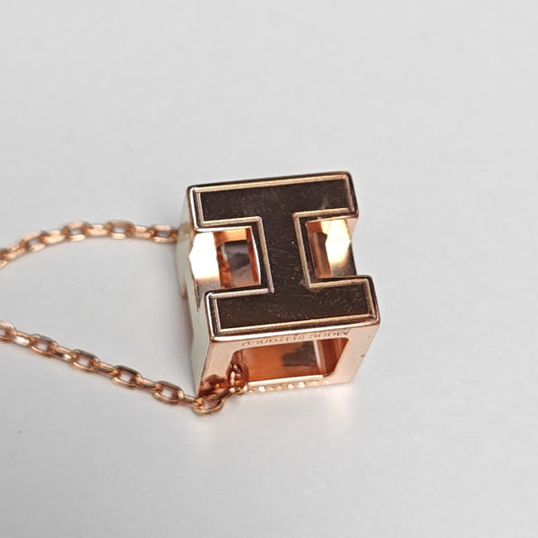 Cage D'h Metal Rose Gold Necklace
