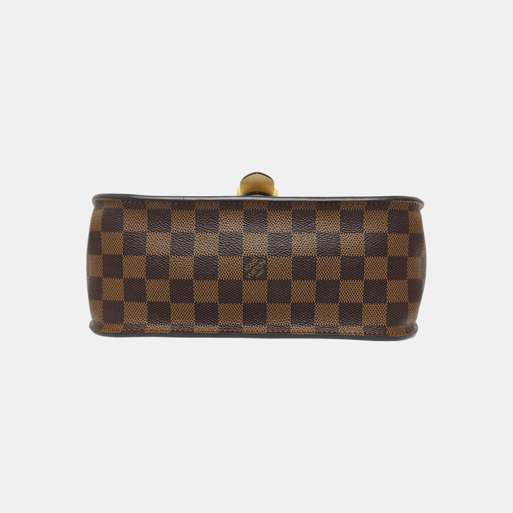 BEAUMARCHAIS Damier Ebene Coated Canvas Brown