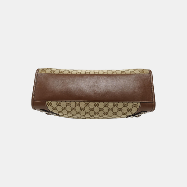 The Hacker Project Medium Monogram Canvas Beige