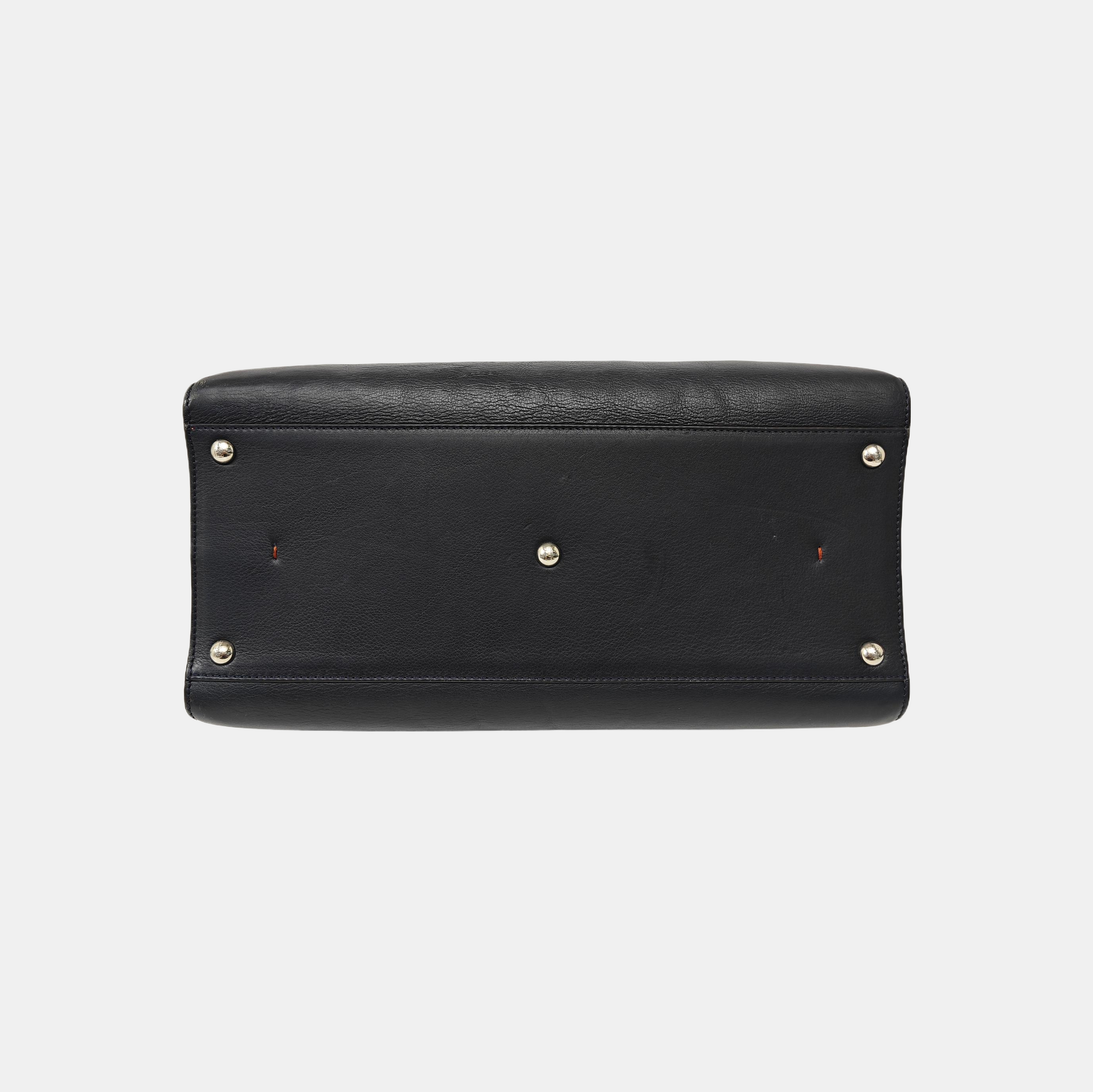 Calfskin Top Handle Bag Blue