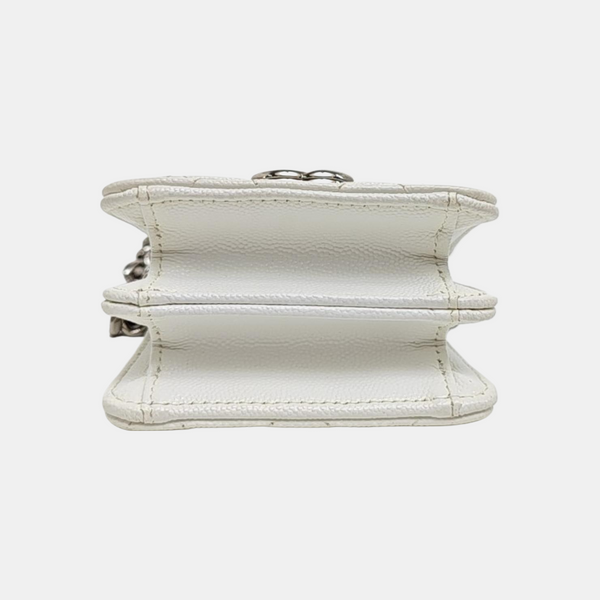 Quilted Grained Calfskin White