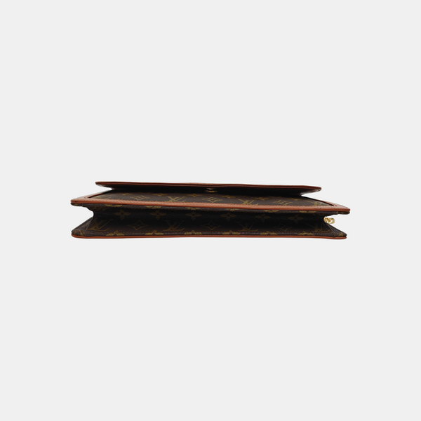 DAME GM Monogram Coated Canvas Brown