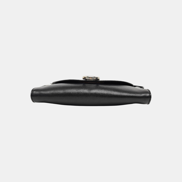Calfskin Shoulder Bag Black