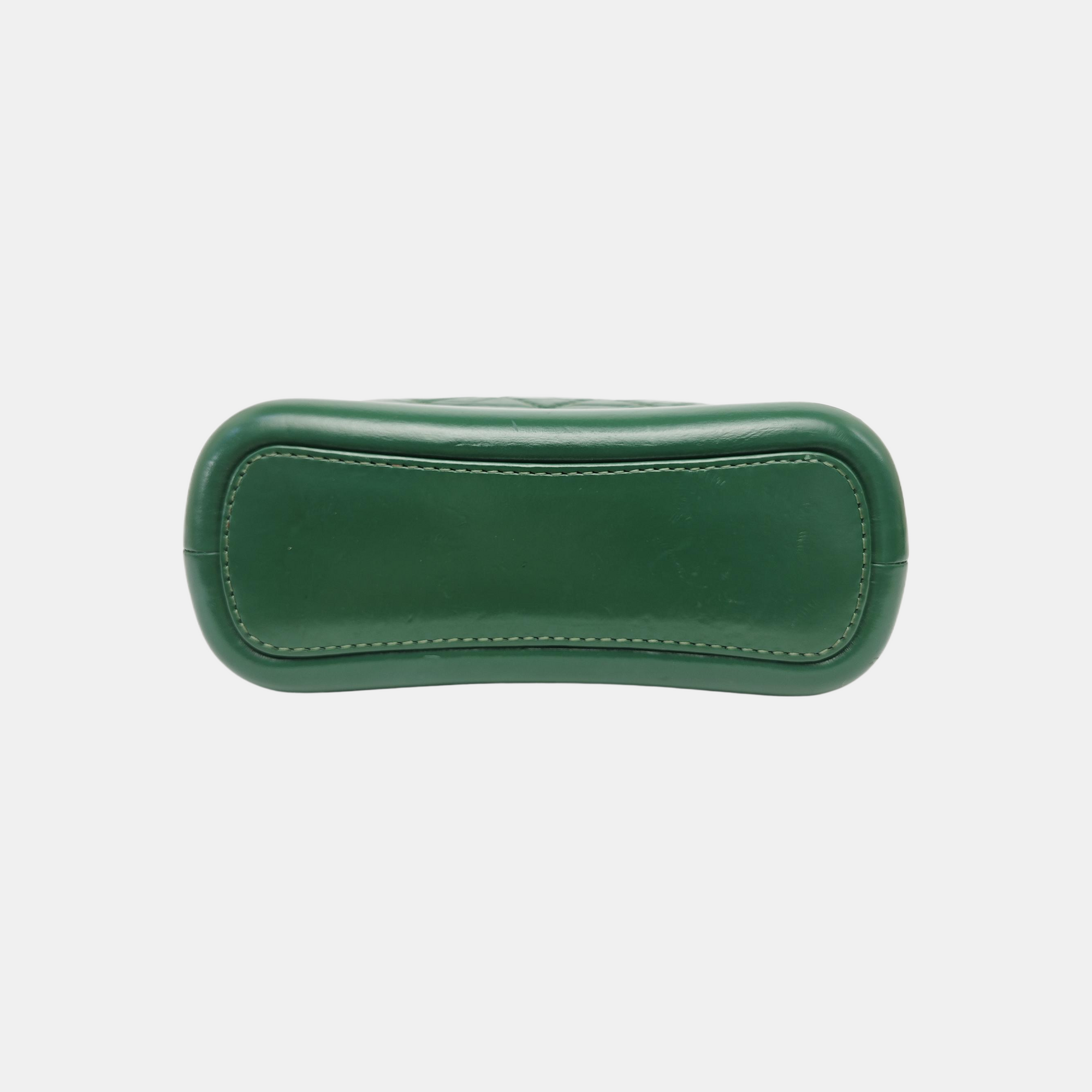 GABRIELLE Small Quilted Calfskin Green
