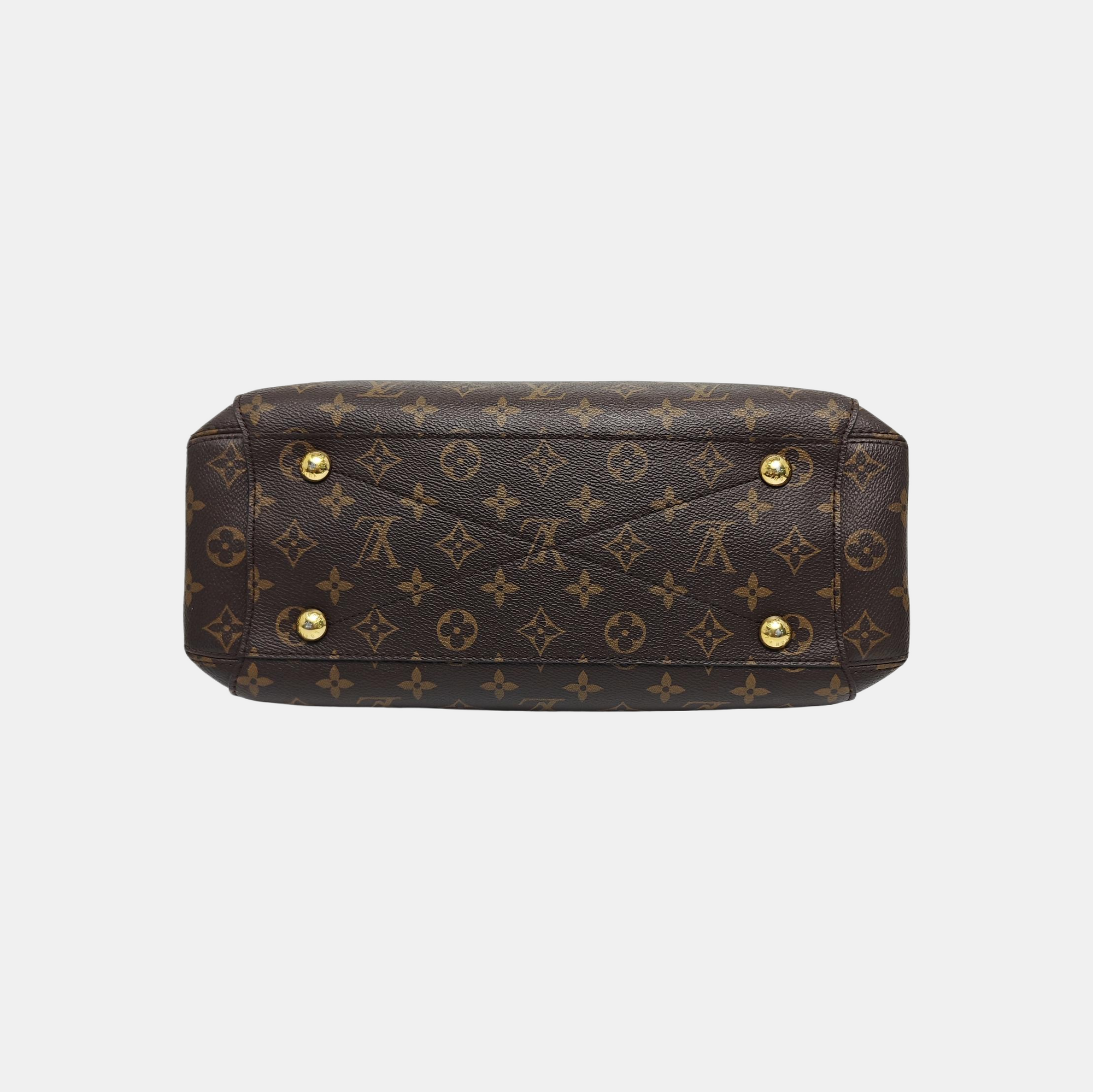 MONTAIGNE MM Monogram Coated Canvas Brown