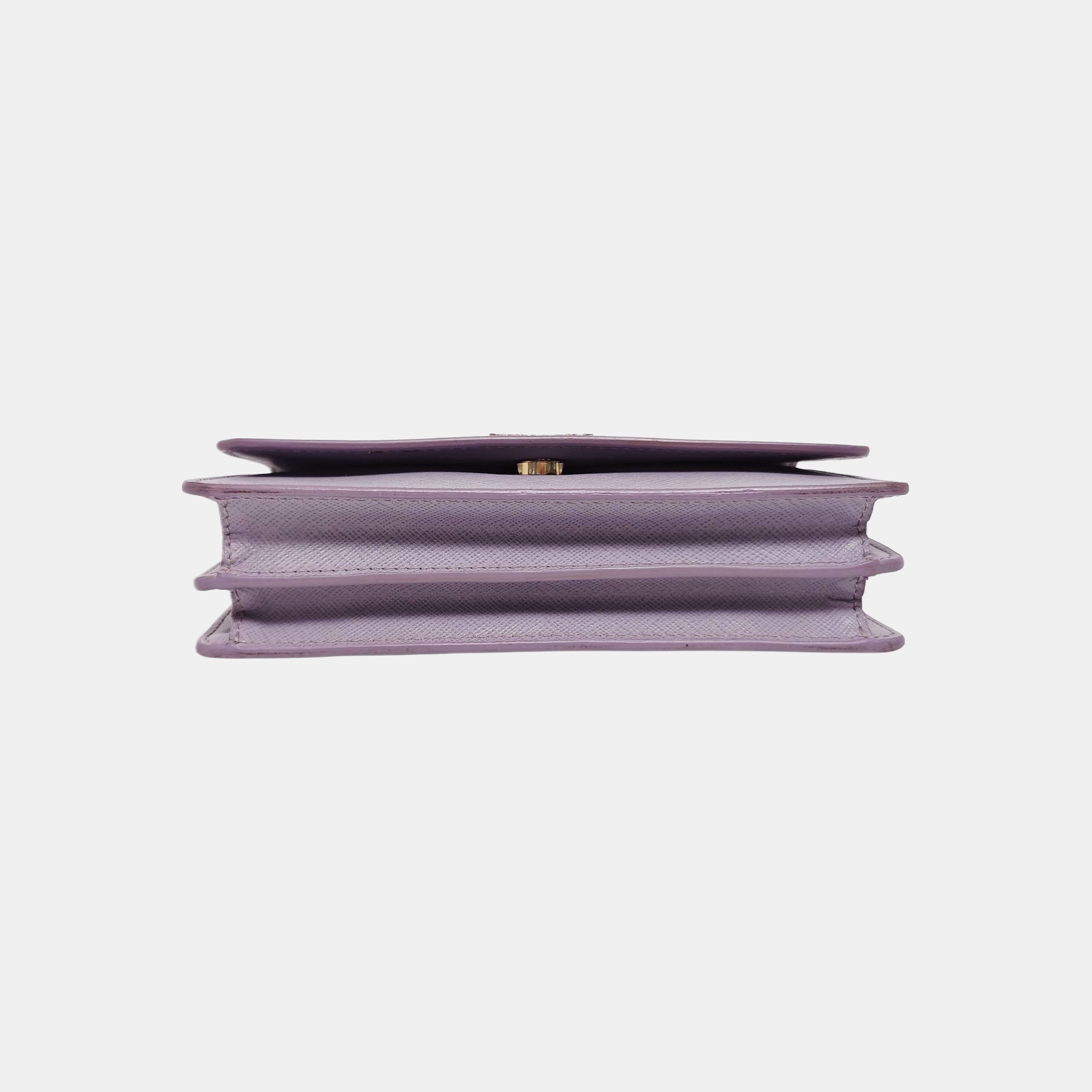 Fold Wallet Leather Purple