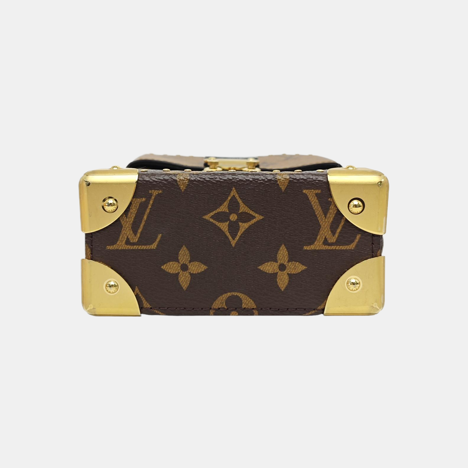 CAMERA BOX Monogram Coated Canvas Brown