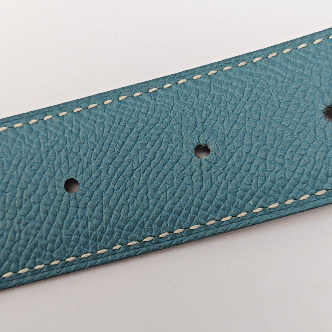 Leather Belt Blue