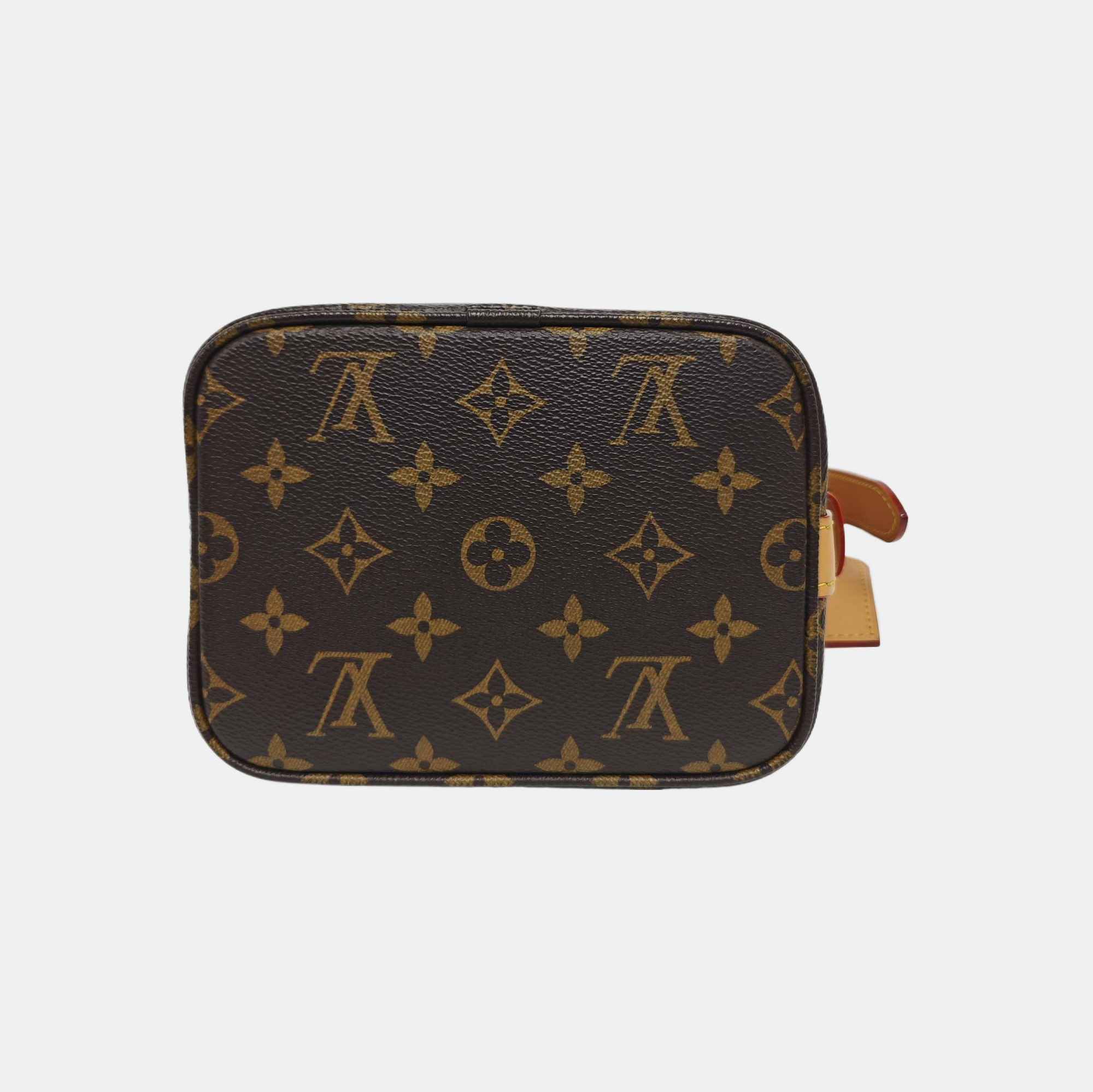 ALL IN BB Monogram Coated Canvas Brown