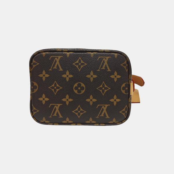 ALL IN BB Monogram Coated Canvas Brown