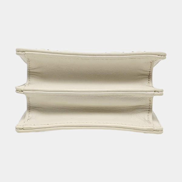 Authenticated pre-owned  Diorama Cannage Calfskin White - Shoulder Bag at Looply