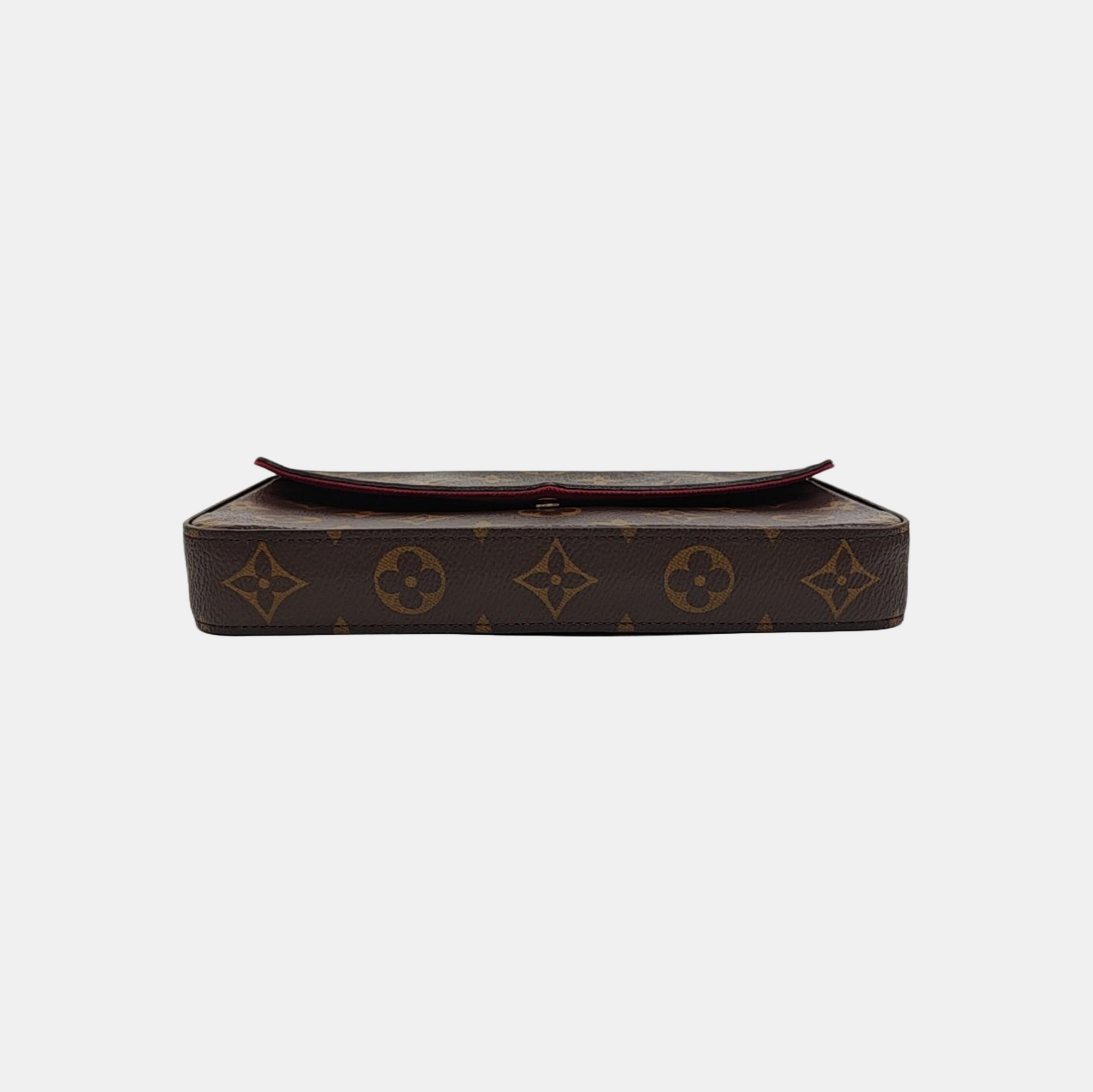 FÉLICIE Monogram Coated Canvas Brown