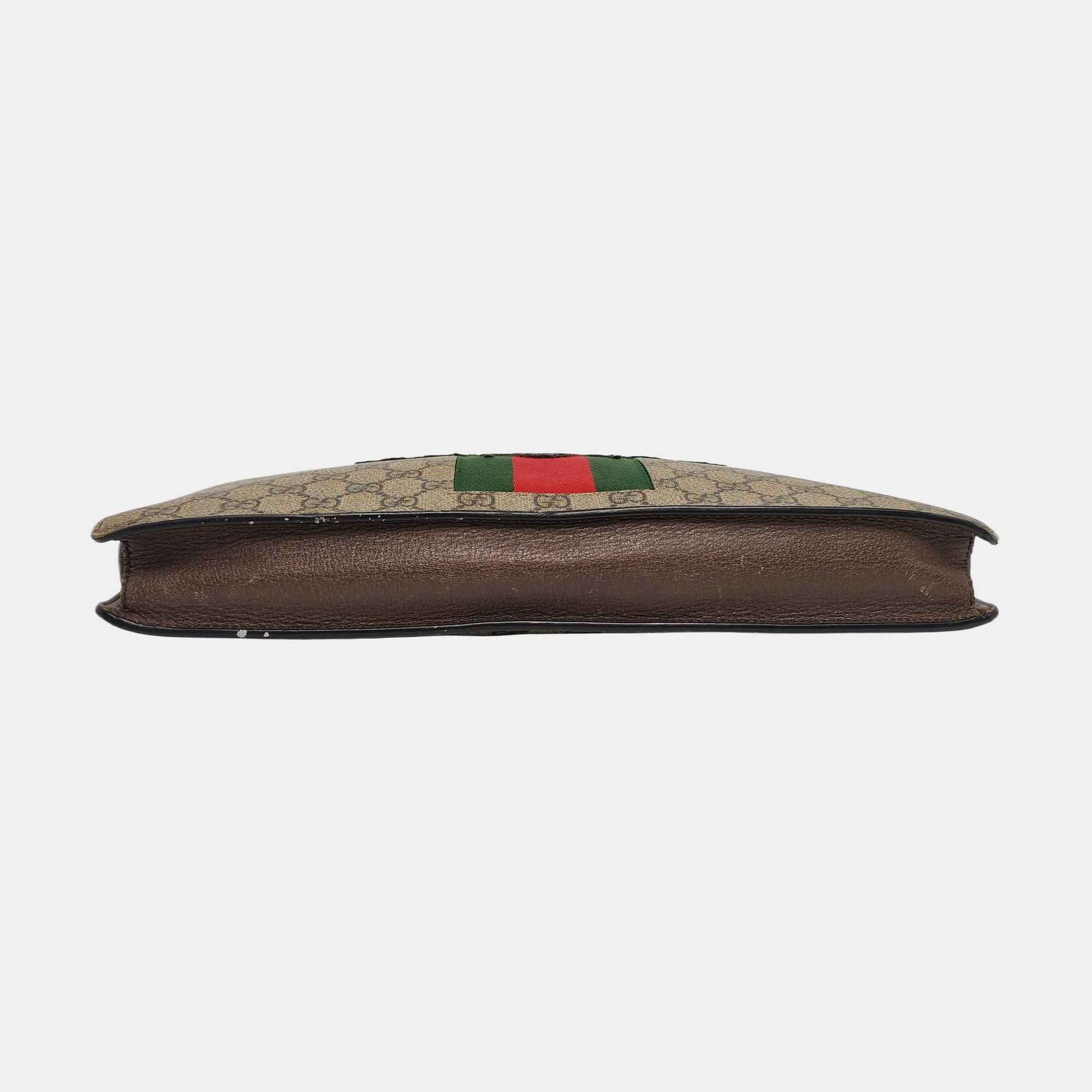 GG Supreme Monogram Coated Canvas Brown