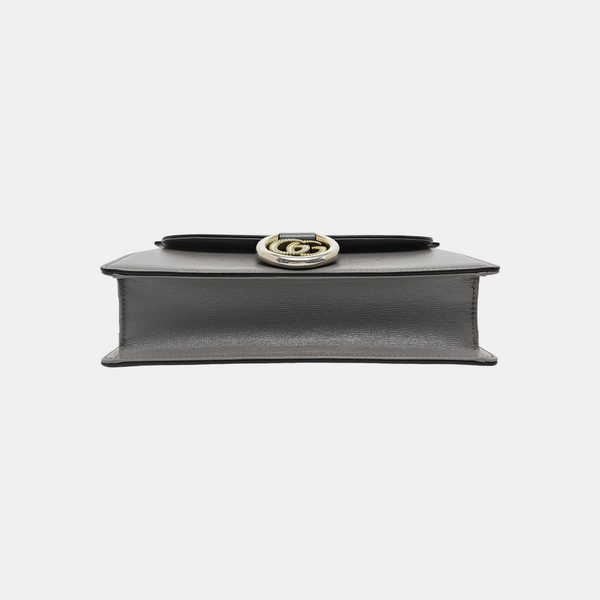 GG Ring Small Calfskin Gray
