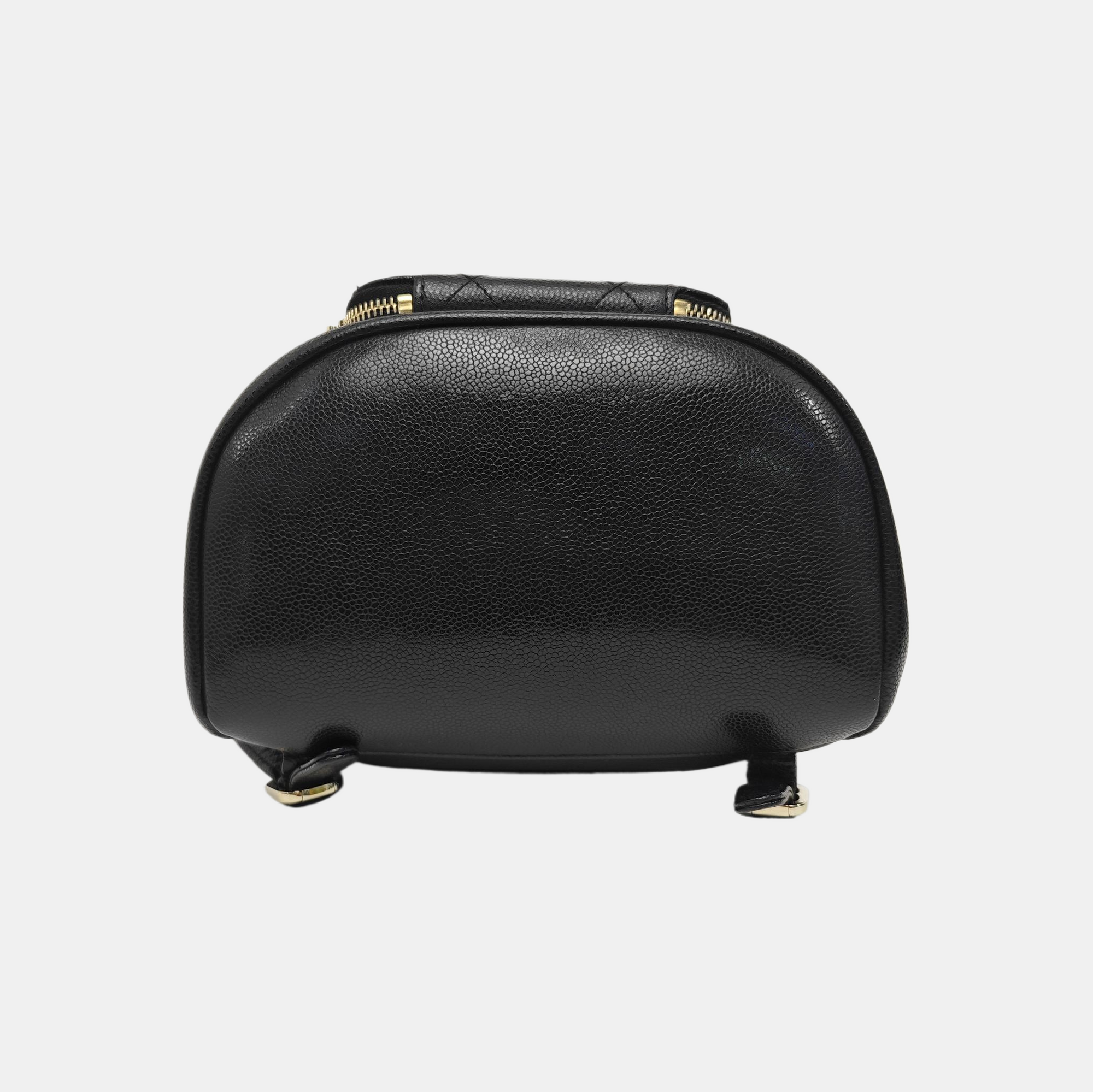 BUSINESS AFFINITY Quilted Grained Calfskin Black