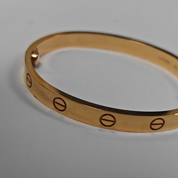 LOVE 18k Rose Gold Bangle