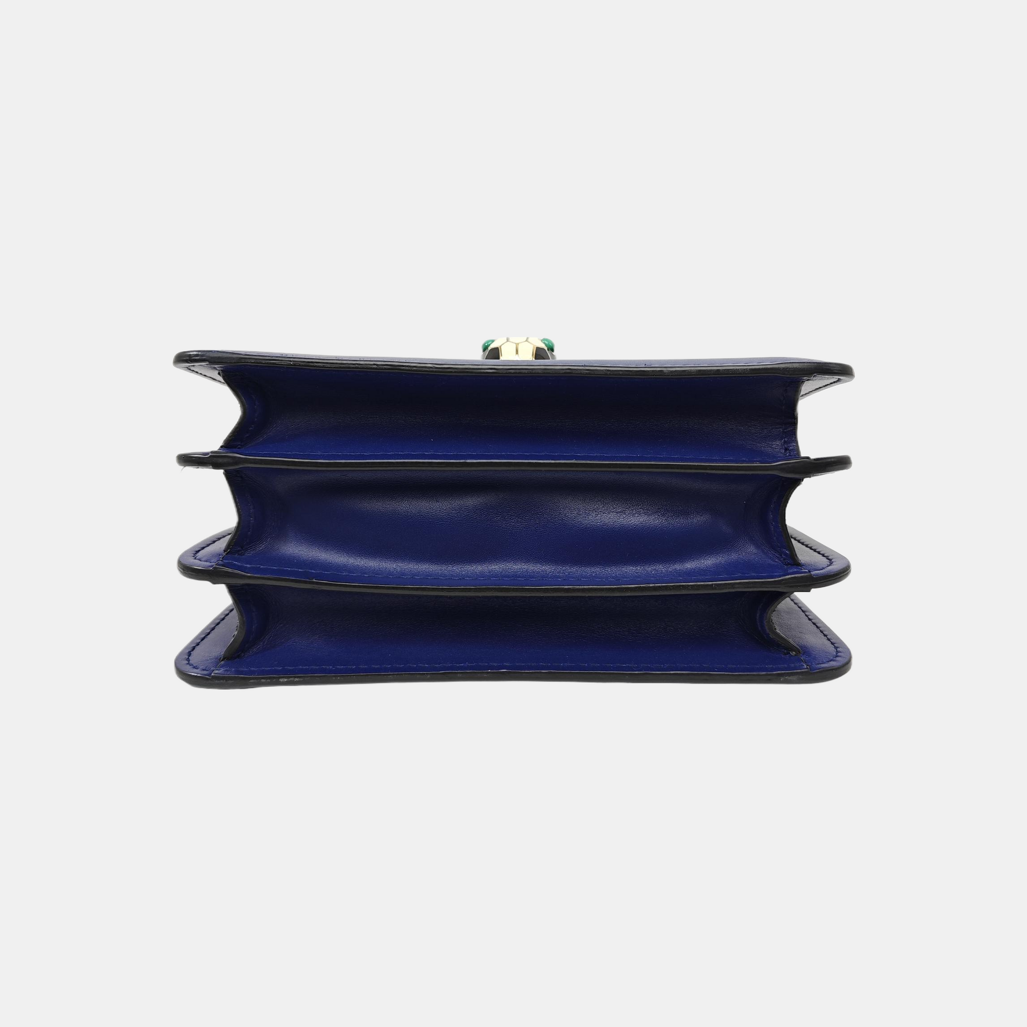 SERPENTI FOREVER Small Calfskin Blue