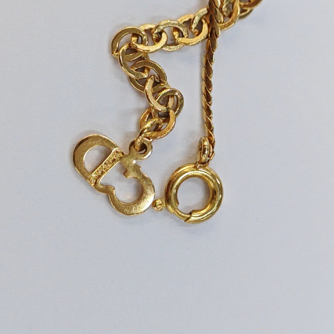 Petit CD Metal Gold Necklace